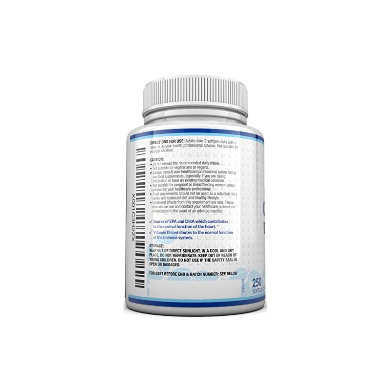 Omega 3 Fish Oil 2200mg & Vitamin D3 2000IU -