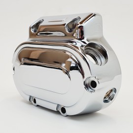 Chrome Smooth Transmission Cover for 1987-2006 Harley Electra Glide, Road Glide, Road King, Street Glide, Softail & 1991-2005 Dyna Evolution & Twin Cam 5-Speed (Except FXR) - Replaces HD# 37105-87A