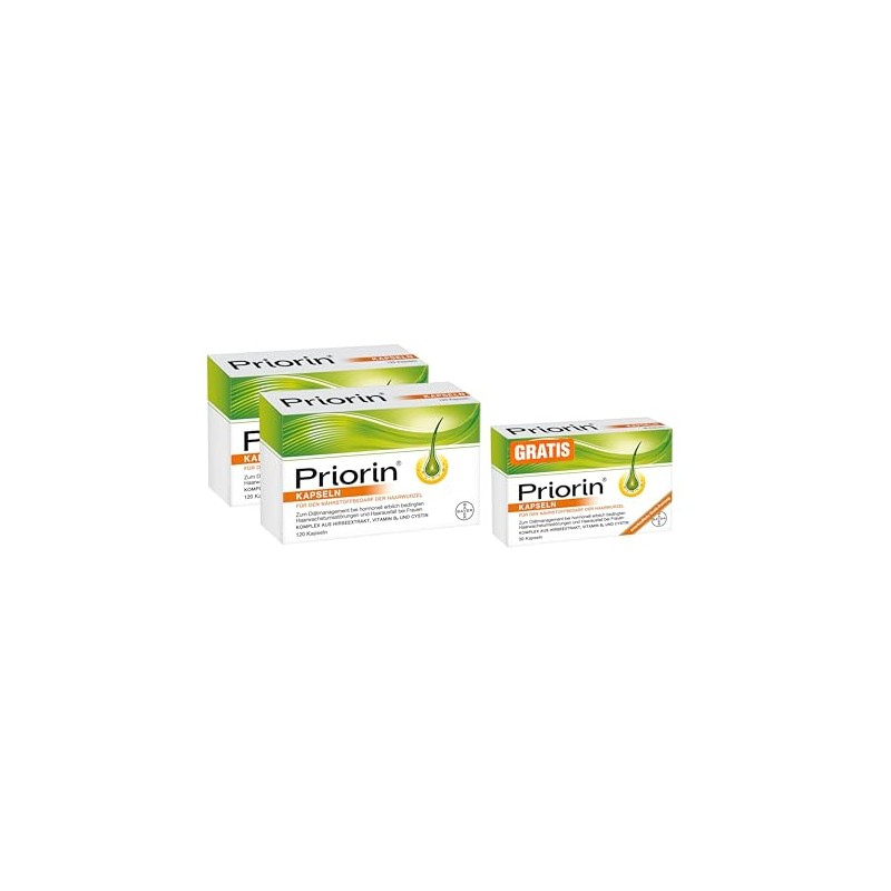 PRIORlN Value Set 2 x 120 Capsules + Free 30