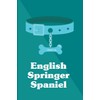 English Springer Spaniel: Dog Breed Notebook, blue and teal collar