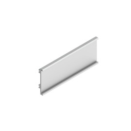 Adaptor Piece for Faceplate or Spacer Profile HELM 140, Anodised Aluminium Silver