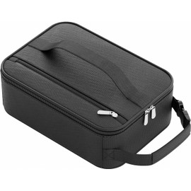 HowFly - Bolsa de almuerzo pequeña con aislamiento para mujeres y hombres, bolsa térmica portátil reutilizable con asa de hebilla para el trabajo y la escuela, color negro