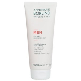 Annemarie Börlind Men's System Energy Boost 2-in-1 Cleanser Face & Body 200ml / 안네마리보린 남성 시스템 에너지 부스트 2 in 1 클렌저 페이스 바디 200ml