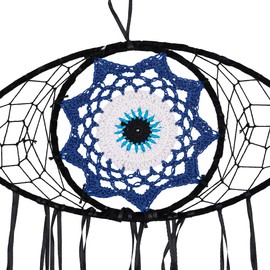 Tiardey Evil eye dream catcher lucky charm dream catcher eye Handmade Feather Wall Decor Home Ornaments