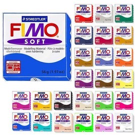 Fimo Soft Starter Pack 6 x 56g Multicolour Blocks - Assorted Colours