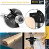 4PCS Roundover Router Bit Set, 1/4 inch Shank，Corner Rounding Edge