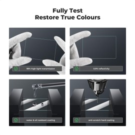 K&F Concept Pack of 3 Screen Protectors for Sony ZV-1 ii ZV1 ii/ZV-1 ZV1 Camera & 2 Pieces Hot Shoe Cover, Hardness 9H Glass, Scratch-Resistant, Anti-Dust