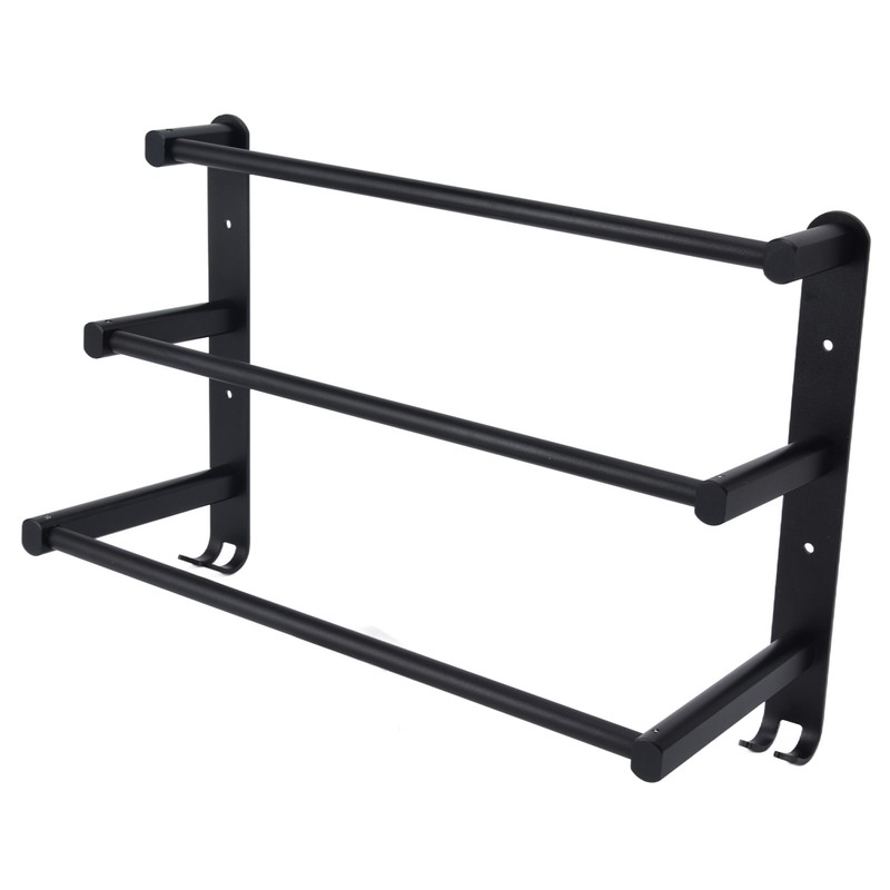 3 Tiers Bath Towel Bar Wall Mounted Bathroom Towel Hanger