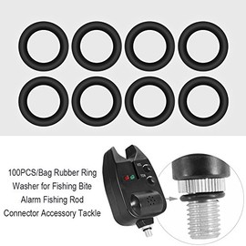 100 PCS Rubber Fishing Ring Connect Ring High Elasticity For Bite Alarm Fishing Rod Connector Accessory Tackle