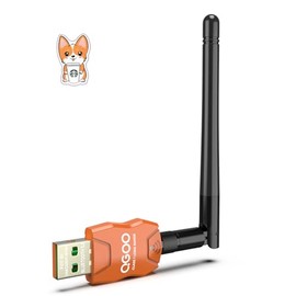 Class 1 Long Range Bluetooth Adapter for PC, QGOO USB Bluetooth Adapter for PC 5.3+EDR, Bluetooth Dongle Bluetooth Receiver Support Windows10/8.1/8/7（orange-233）