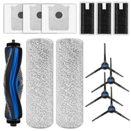 (13 Pack) X8 Pro Omni Replacement Parts Compatible with ECOVACS DEEBOT X8 Pro Omni/ X8 Omni Robot Vacuum, 1 Roller Brush, 2 Brush Rolleres, 4 Side Brushes, 3 Dust Bags, 3 HEPA Filters, Accessories Kit