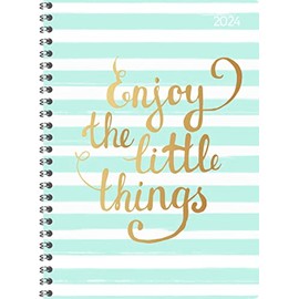 Ladytimer Little Things 2024 Ring Binder - Pocket Calendar A5 (15 x 21 cm) - Student Calendar - Weekly - Ring Binding - 128 Pages - Alpha Edition
