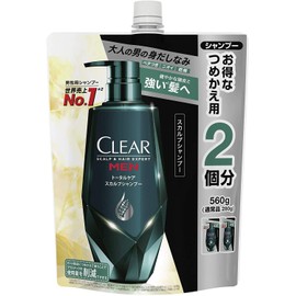 CLEAR For Men Total Care Scalp Shampoo Refill, 19.2 oz (560 g)