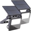 Luminea Set of 2 Solar LED Wall Floodlights with Motion