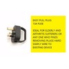 Mr. Gadget's Solutions® UK Mains Easy Pull Grip Handle Plug