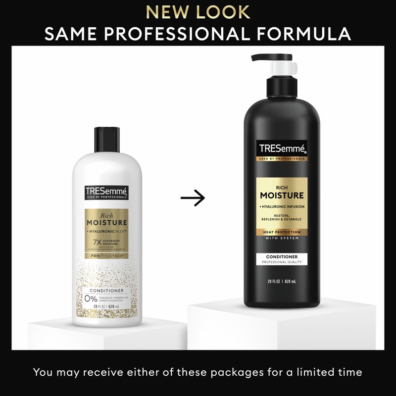 TRESemmé Moisture Rich Hydrating Conditioner 3 Count for Dry Hair