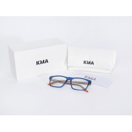 KMA Blue Light Blocking Glasses for Men – Stylish Reading Glasses, Anti-Glare and UV Protection, Men’s Blue Light Glasses for Digital Screens, Comfortable and Durable Men's (Blue/Brown)