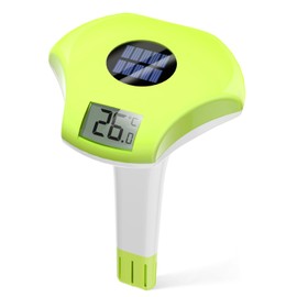 BALDR Pool Thermometer Floating Easy Read, Solar Pool Thermometer with Digital Display, IPX8 Waterproof for Swimming Pools