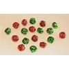 Unbranded Christmas Bells Miniature Ornaments 4 Sided Metal Shiny Red