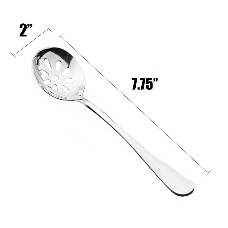 DayCount® Pack of 2 Soup Slotted Serving Spoon, 18/10 Stainless