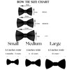 ZEYMINER Men Satin Bow Tie,Formal Tuxedo Suit Bowtie,Easy To Wear