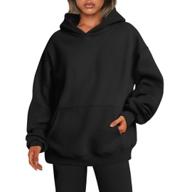 EFAN Womens Hoodies Oversized Sweatshirts Pullover Fleece Sweaters Long Sleeve Winter Fall Outfits Fashion Y2k Clothes DeepGrey S