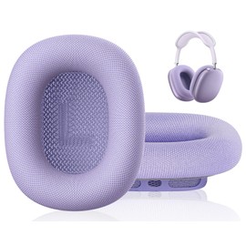 Link Dream Replacement Ear Pads for AirPods Max Ear Cushion Fabric Memory Foam Magnetic Earpads for AirPods Max (Purple)