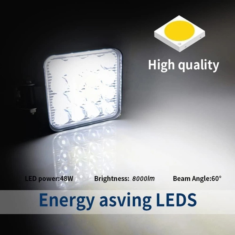 usparts888 Spot Flood LED work Assembly Fit CAT Skid loader