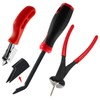 WILLBOND 3 Pcs Upholstery Staple Remover Tools Set Including End