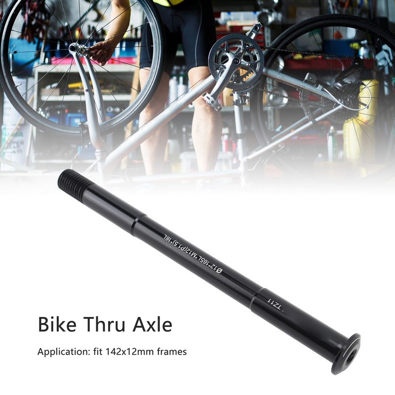 Bike Rear Thru Axle Aluminium Alloy Easy Installation Bicycle Wheel