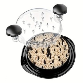 Yoamstiny Chicken Shredder, Visible Chicken Breast Shredder Tool Twist, Large Meat Shredder Machine - Ergonomic Handle, Dishwasher Safe, Anti-Slip, Cleaning Brush, Heat Resistant, BPA Free