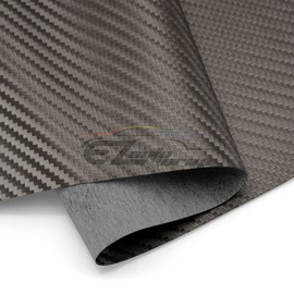 EZAUTO WRAP 12"x54" (1FTx4.5FT) Gray Fabric Carbon Fiber 54" Wide Cloth Marine Vinyl Plain Weave Upholstery Automotive Seat Cover