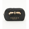 [TOCCA]【WEB限定】BICOLOR RIBBON POUCH ポーチ (ブラック)