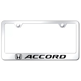 Honda Accord Laser Etched License Plate Frame (Chrome)