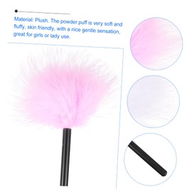 Gatuida 2pcs Fluffy Makeup Puff Soft Powder Puff for Face Makeup Washable Velour Cosmetic Tool Pink and White for Even Application and Powder Control