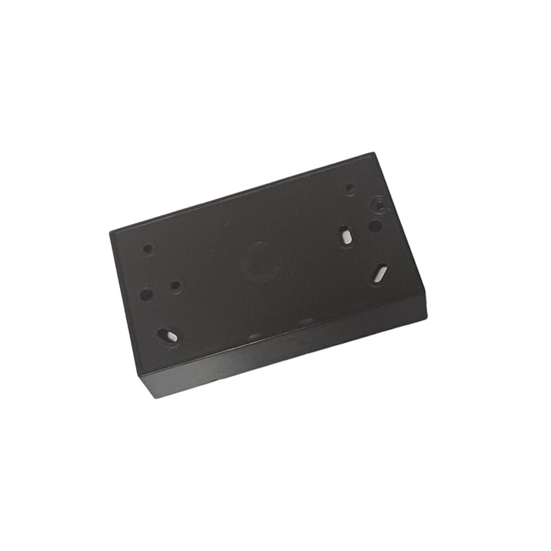 Black Electrical Surface Patress Box (2 Gang)