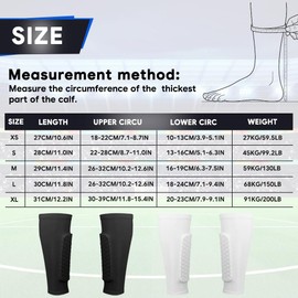 vsshe Football Shin Pads Guards, 2pcs Honeycomb Compression Sleeve Shin Guards Pads, Superior Impact Absorption Lightweight Comfortable Football Shin Pads Guards for Kids Teenagers Adults Beginners