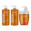 Elastine Protein Clinic High-Nutrition Protein Shampoo (2 x 1L) + Treatment (1 x 700ml) Select 2ea