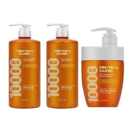 Elastine Protein Clinic High-Nutrition Protein Shampoo (2 x 1L) + Treatment (1 x 700ml) Select 2ea