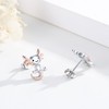 Axolotl Earrings S925 Sterling Silver Salamander Earrings Animal Newt Ear