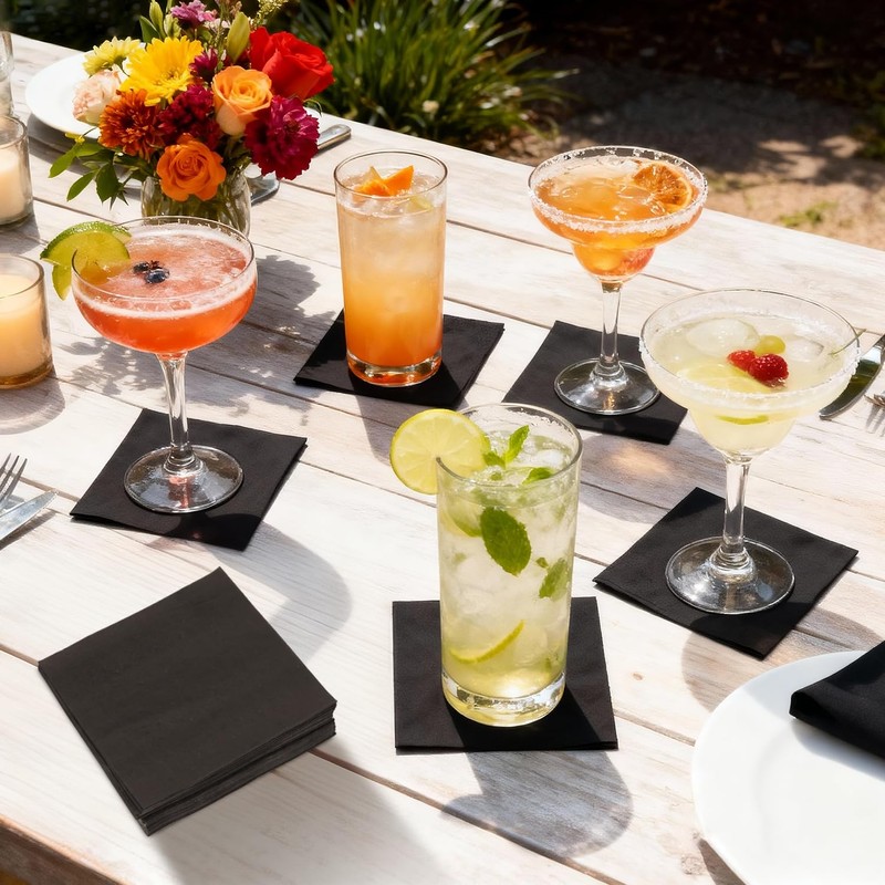500 Pack Cocktail Napkins, Super Value Bulk