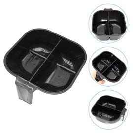 TOVINANNA Hair Dye Bowl, 6.6 Inch 2 Compartments Plastic Stackable Color Bowl With Handle, Barber Shop Tools for Hair Tinting and Mixing, Color Mixing Bowl for DIY Hair Coloring