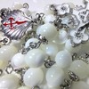 GeekTenet Rosary Beads Chaplet Natural Shells 8mm Rosery Cross Catholic