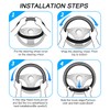 CGEAMDY Car Steering Wheel Cover Universal Car Steering Wheel Cover