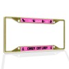 Fastasticdeals Metal Insert License Plate Frame Crazy Cat Lady B