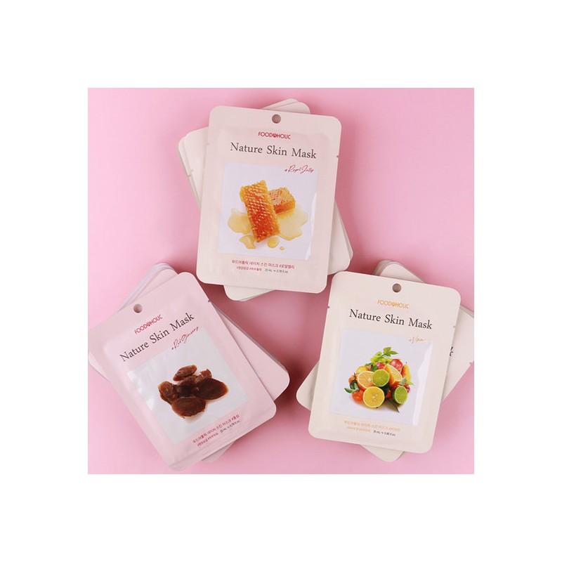 Food Aholic (30 Sheets) Nature Skin Firming Mask Pack (Royal,
