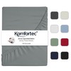 Komfortec Jersey Fitted Sheet 180 x 200 cm, 100% Cotton,
