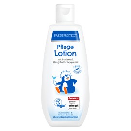 PAEDIPROTECT Care Lotion for Babies and Children 200 ml, Care Lotion with Panthenol, Moisturising Care with Jojoba Oil and Mango Butter, for Sensitive and Dry Baby and Children's Skin, Vegan Lotion