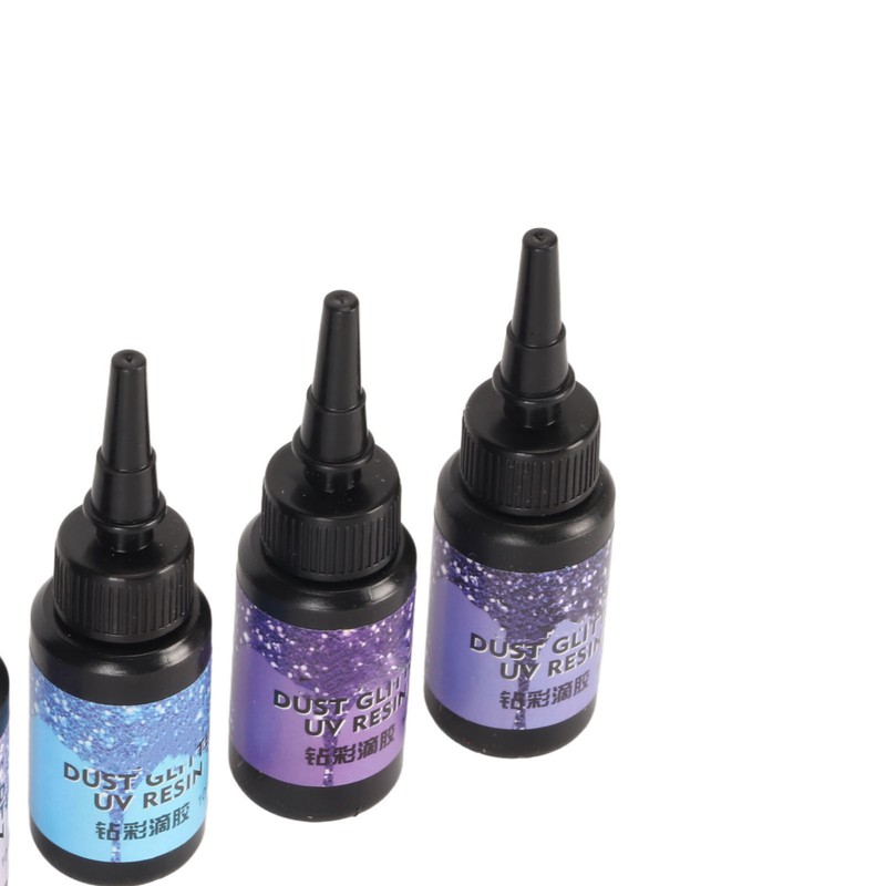 6pcs Colored UV Resin 10ml Each Pen Shaped Fast Curing