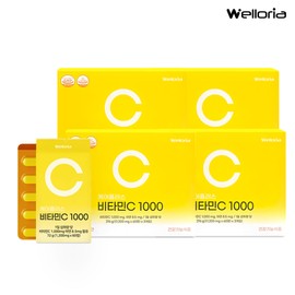 [Welloria] Care Plus Vitamin C 1000 Zinc 180 tablets, 4 pieces / [웰로리아] 케어플러스 비타민C 1000 아연 180정, 4개